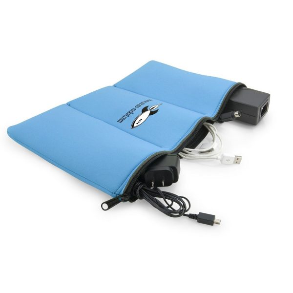 Horizontal Scuba Foam Cable Keeper Divided Organizer Bag