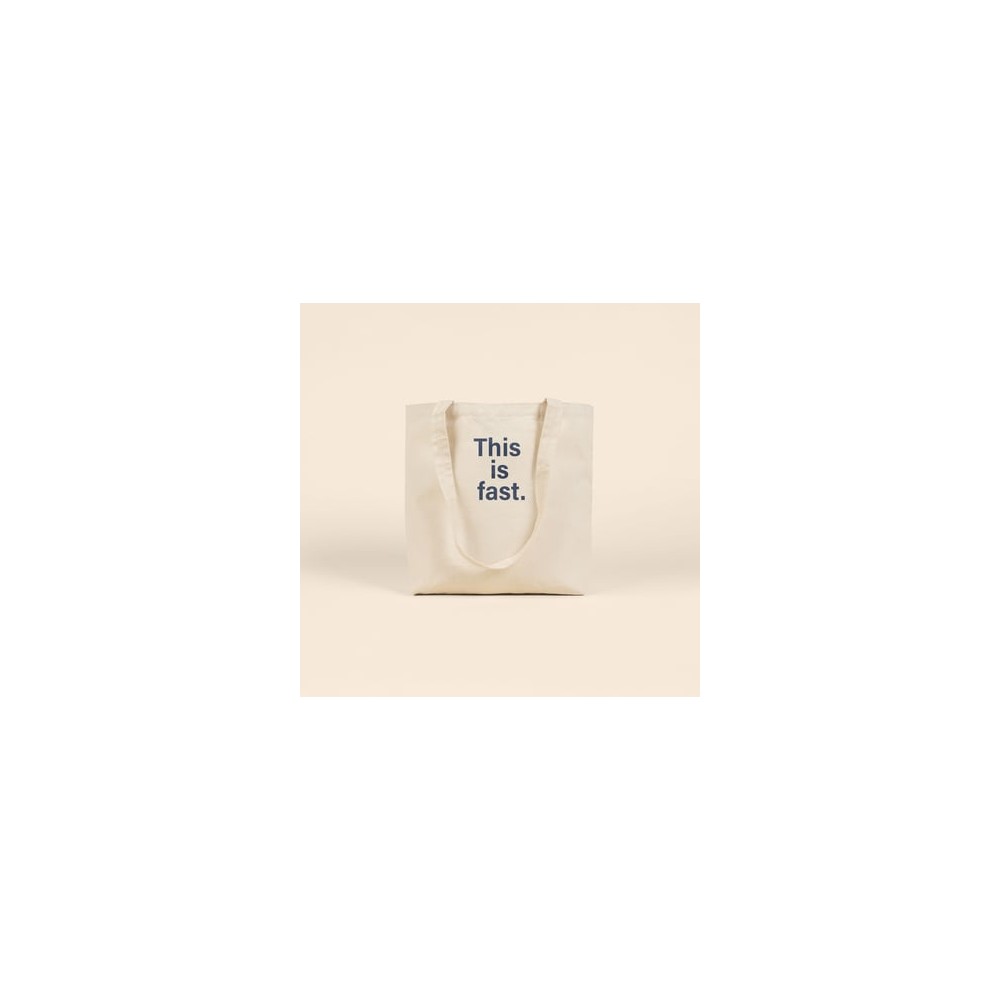 This Is Fast Daily Grind - Natural Canvas