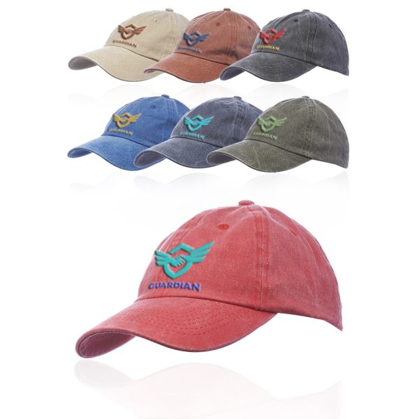 6 Panel Washed Cotton Unconstructed Caps