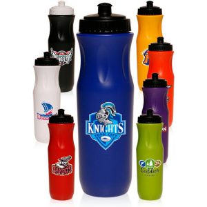 26 Oz. Plastic Sports Bottles with Push Top