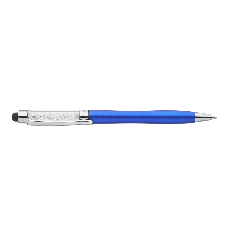 Blue/White Crystal/Silver Blank