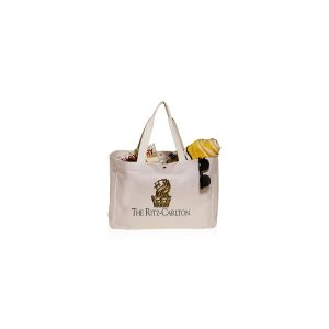 Snap Button Heavy Cotton Beach Bags (18" x 13.7")