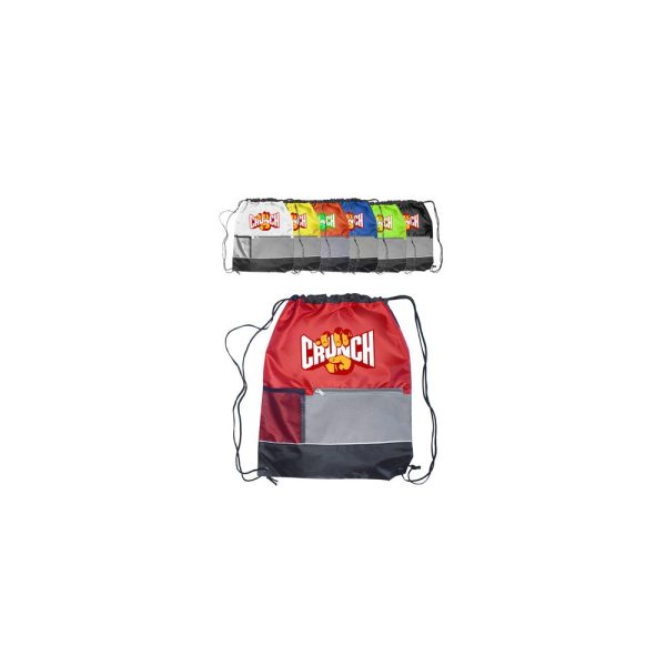 15"W X 18"H Front Pocket Drawstring Backpacks