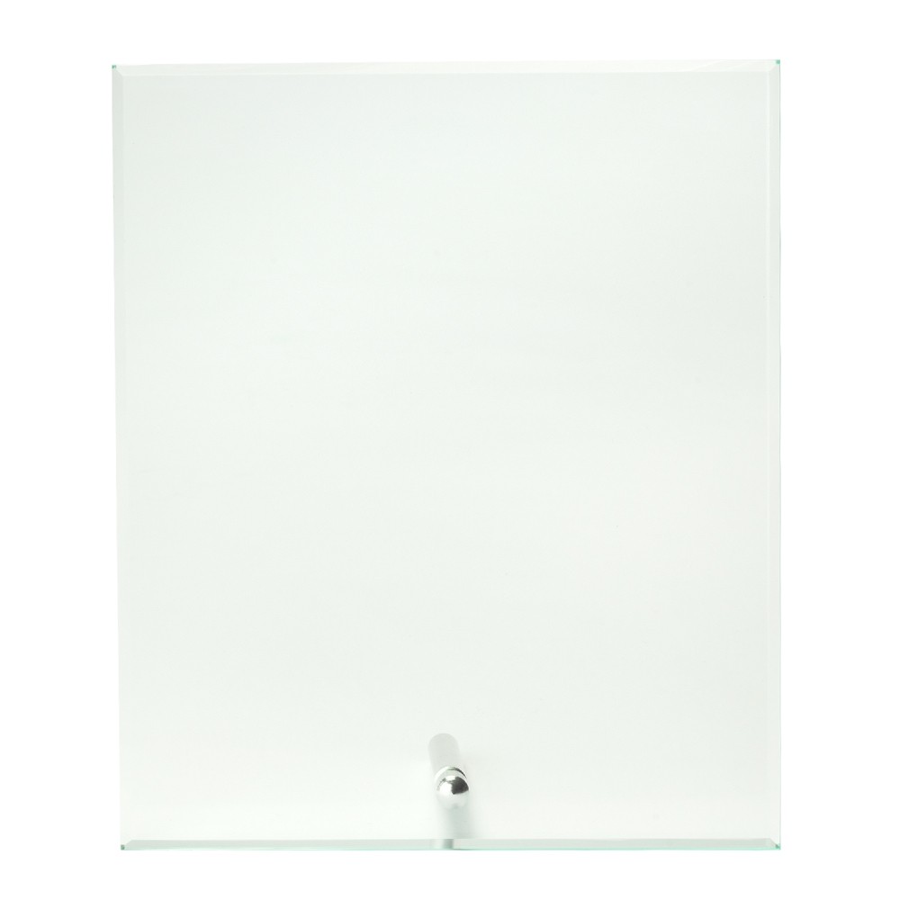 Large Jade Glass Plaque Awards with Stand