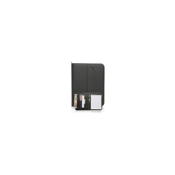 Zippered Black Leather Portfolios (10"x13.25")
