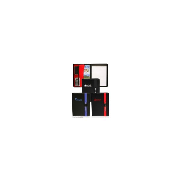 Color Block Black Leather Portfolios (9.75"x13")