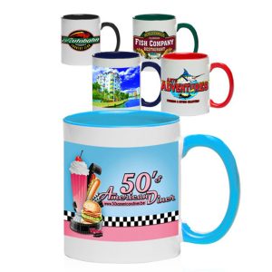 11 Oz. Bright Two-Tone Sublimation Mugs
