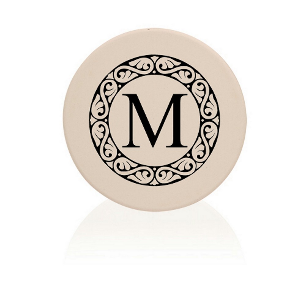 4" Round Ceramic Coaster