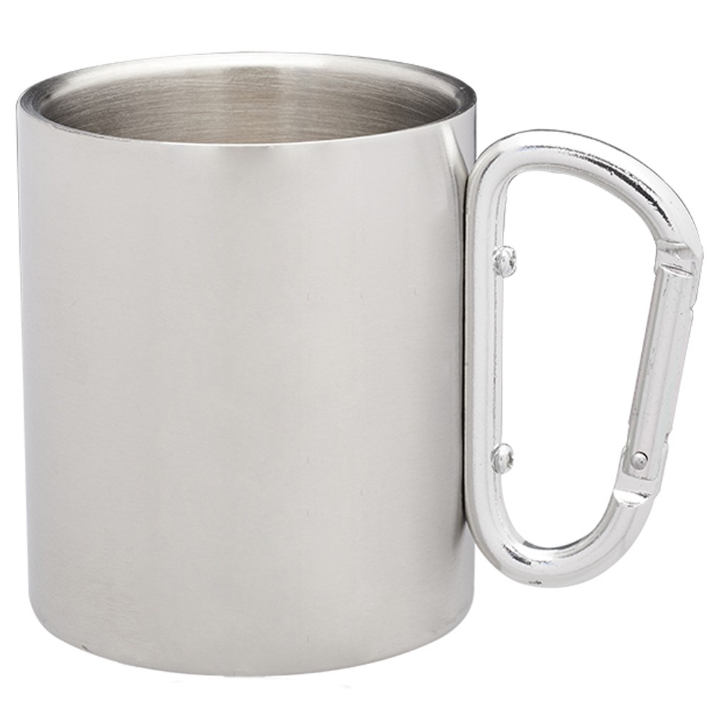10 Oz. Carabiner Handle Stainless Steel Mugs