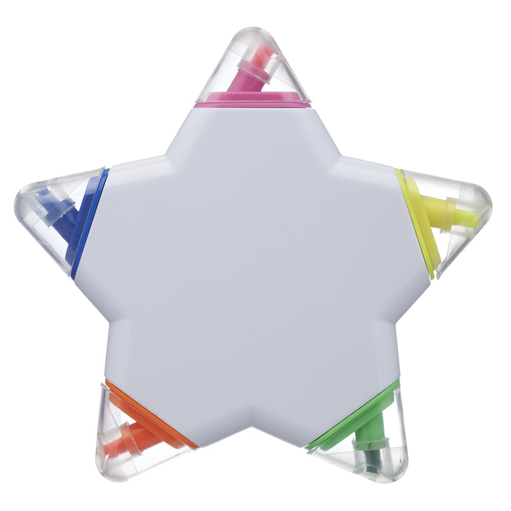 Star Shaped 5 Color Highlighters