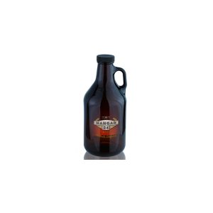32 Oz. Amber Handle Glass Beer Growler