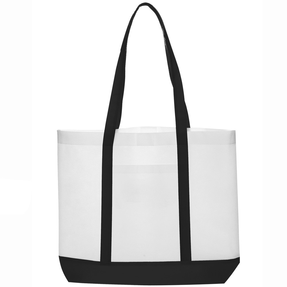 Trim Color Non-Woven Tote Bags (18"x14")