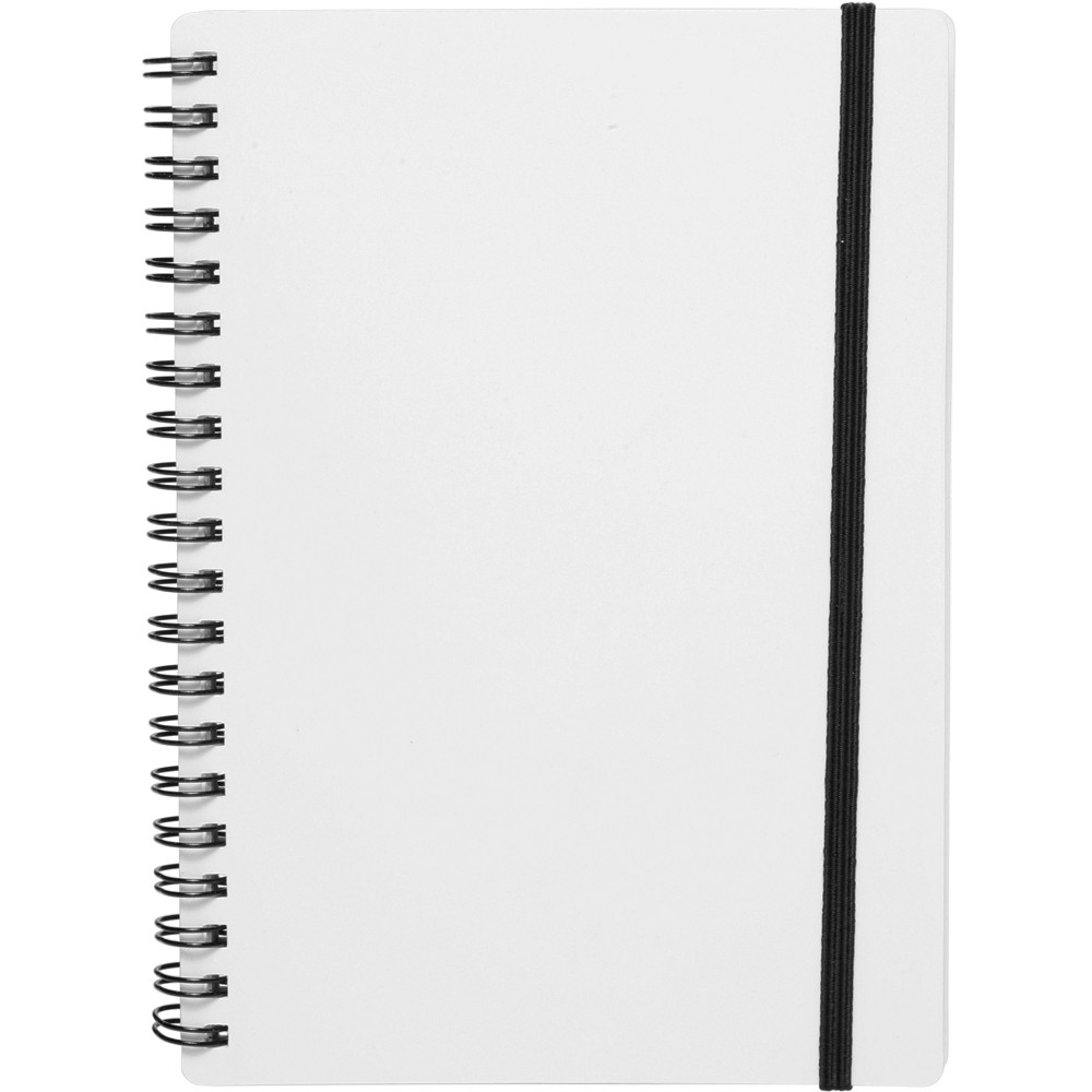 White Spiral Notebook w/ Colored Accents