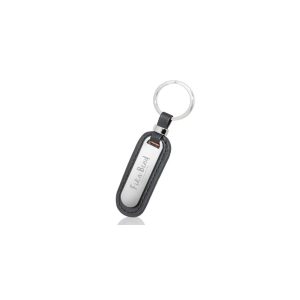 Madison Executive Metal and Faux Leather Keychains