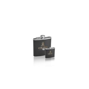 6 Oz. Stainless Steel & Leather Hip Flasks