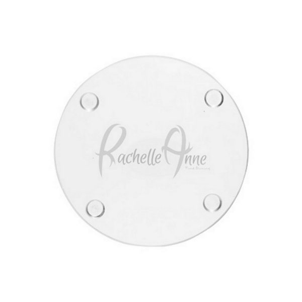 4" Round Glass Coaster