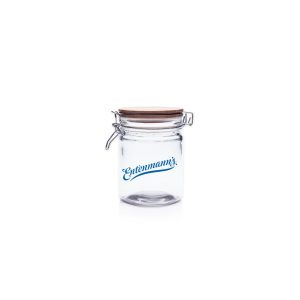 22 Oz. Candy Jars with Hinged Wood Lids