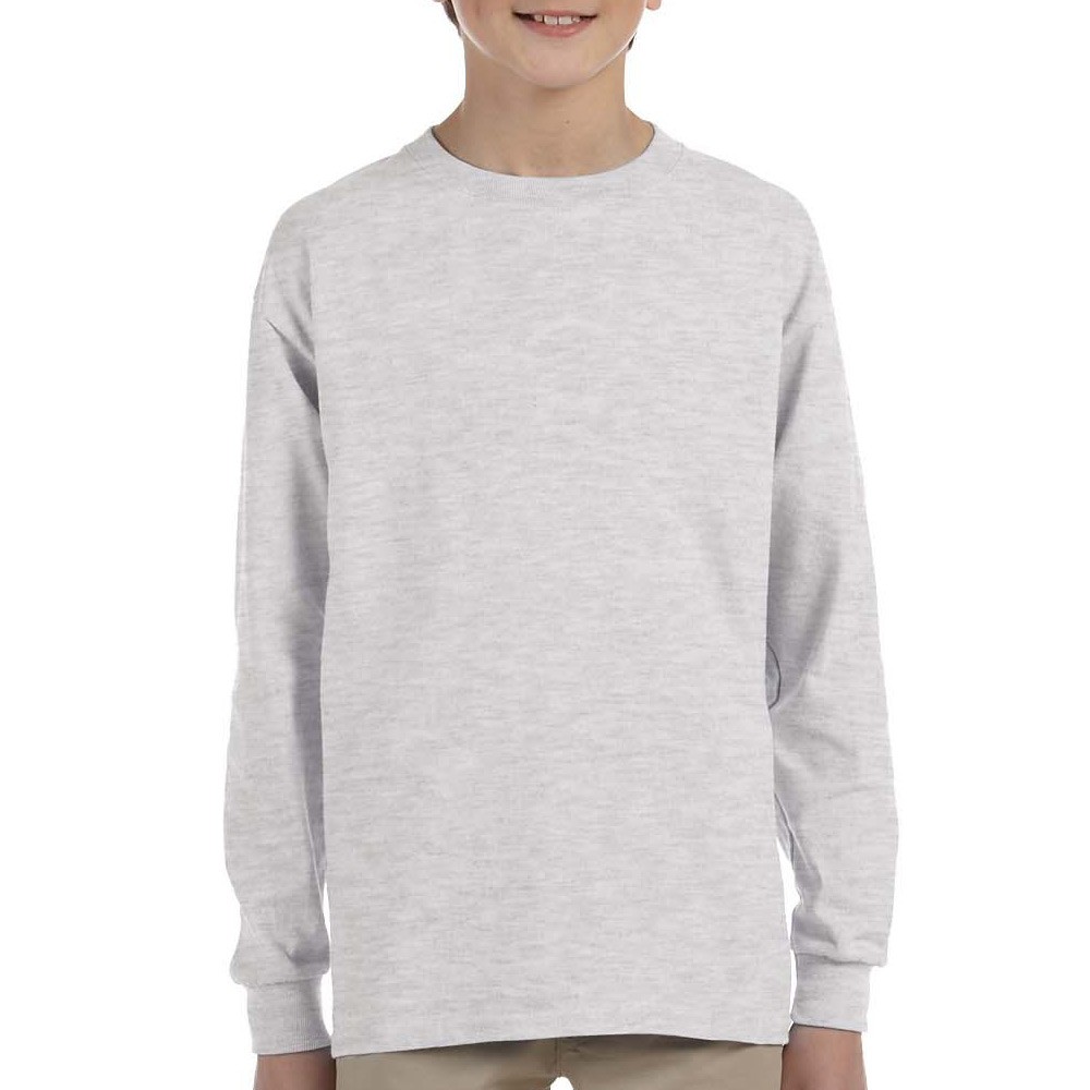 Gildan® Youth Long Sleeve 100% Cotton Preshrunk Shirt