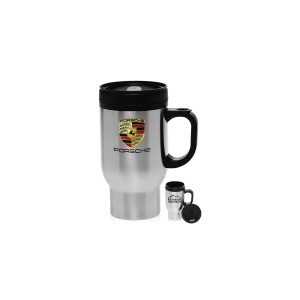 16 Oz. Stainless Steel Travel Mugs w/ Plastic Handle