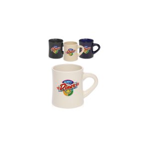 12 Oz. Thick Grip Glossy Ceramic Diner Mugs