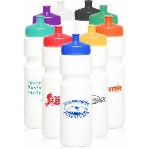 28 oz. Plastic Water Bottles with Push Cap