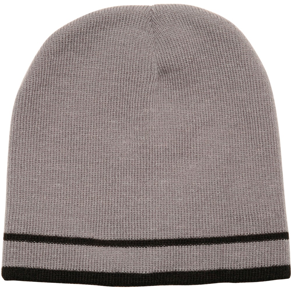 Acrylic Knit Beanie's with Double Stripe