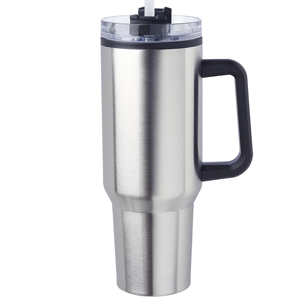40 oz. Hugo Plastic Interior Stainless Steel Travel Mugs