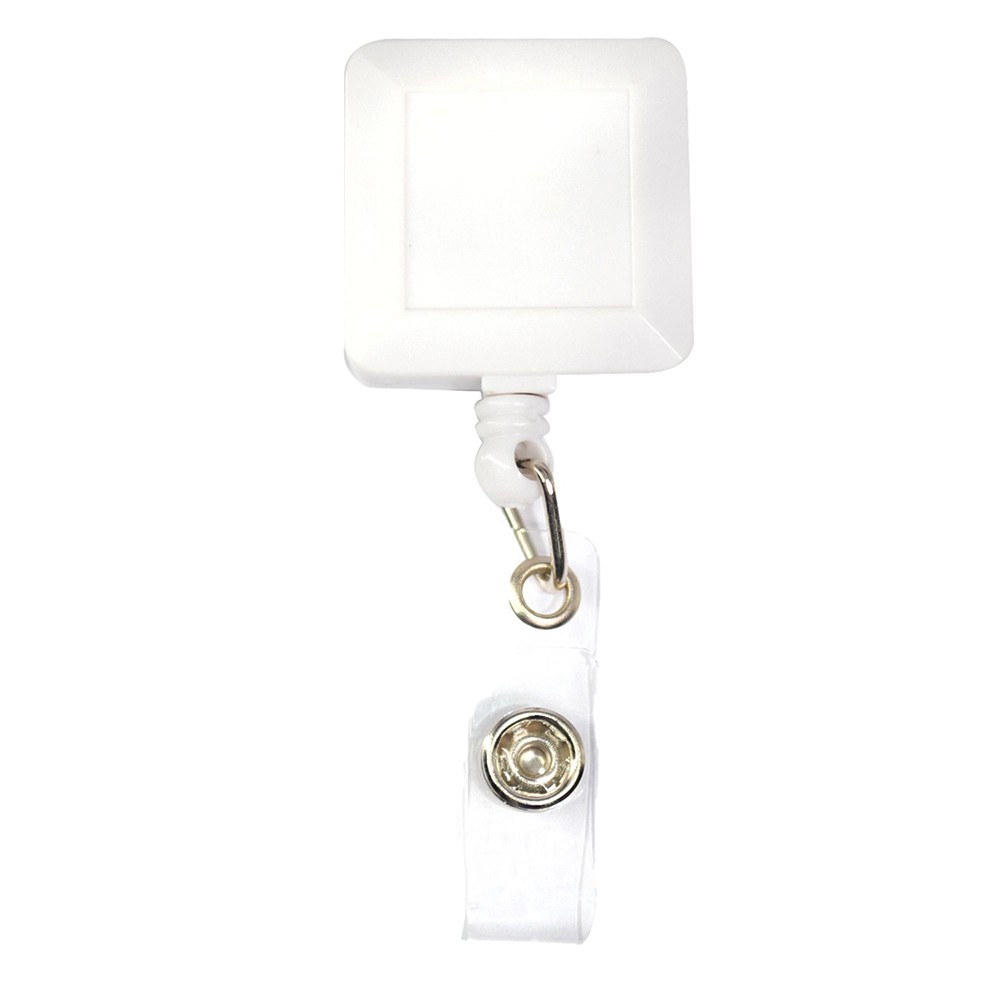 Square Retractable Badge Reel with Belt Clip