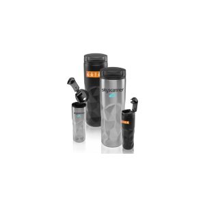 13.5 Oz. Stainless Steel Travel Tumblers w/ Geometric Pattern