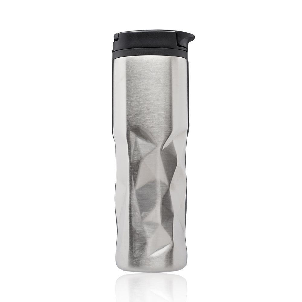 13.5 Oz. Stainless Steel Travel Tumblers w/ Geometric Pattern