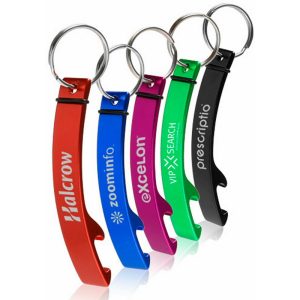 Slim Aluminum Bottle Opener Key Chain