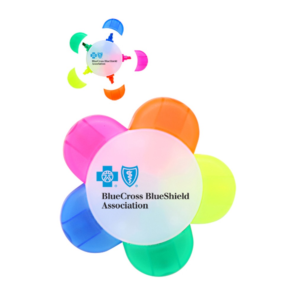 Flower Multi-Color Highlighters