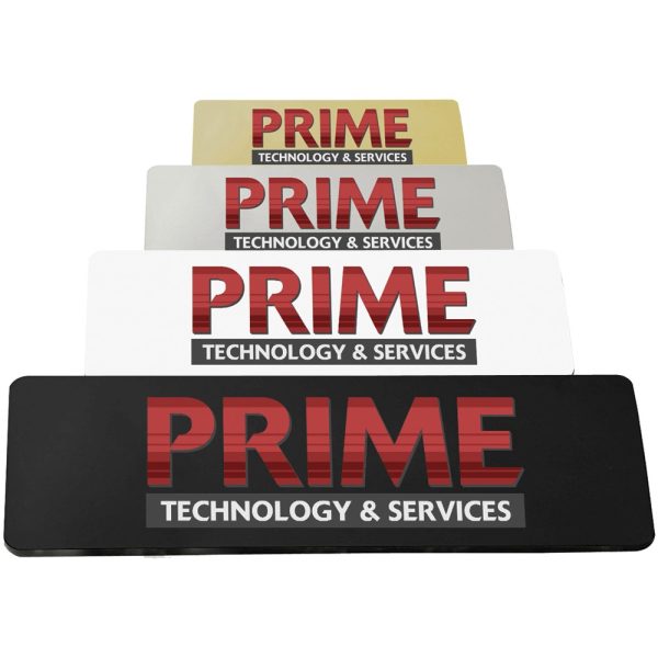 3" x 1" Metal Name Badge
