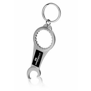 2-in-1 Bottle Opener Metal Key Chain