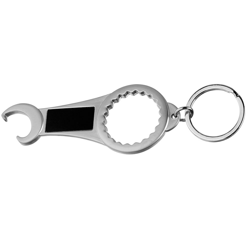 2-in-1 Bottle Opener Metal Key Chain