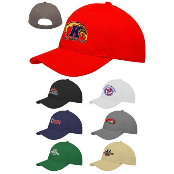 Textured Pique Knit Baseball Caps
