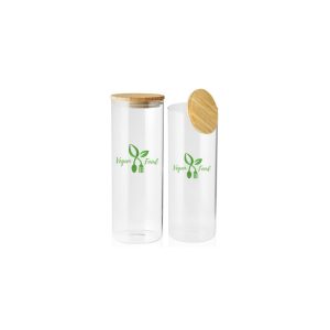 64 Oz. Store N Go Glass Storage Jars with Bamboo Lids