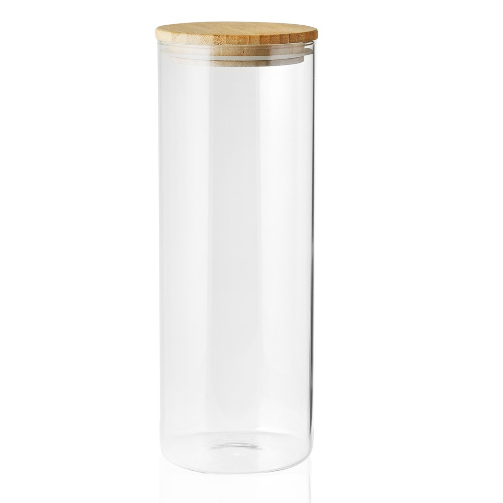 64 Oz. Store N Go Glass Storage Jars with Bamboo Lids