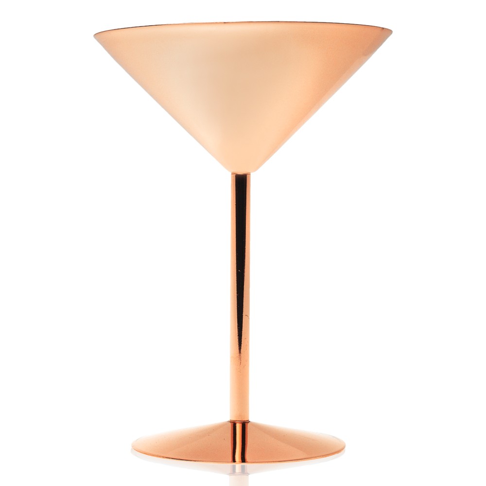 8 Oz. Copper Coated Martini Glasses