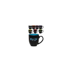 16 Oz. Bistro Two-Tone Ceramic Mugs