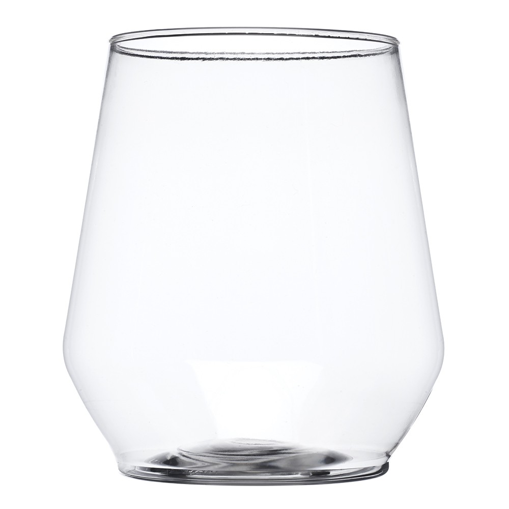 12 Oz. Reserv Stemless Plastic Wine Glasses
