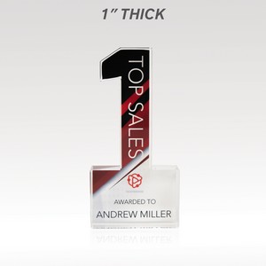1" Acrylic Numerals Style 1 â€“ Plus Series
