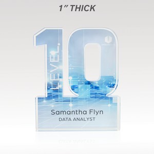 1" Acrylic Numerals Style 10 â€“ Plus Series