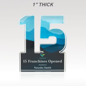 1" Acrylic Numerals Style 15 â€“ Plus Series