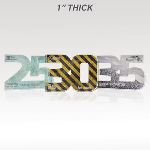 1" Acrylic Numerals Style 25 – Traditional Series