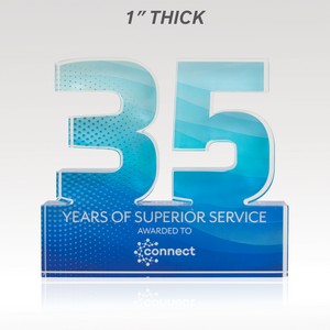 1" Acrylic Numerals Style 35 – Plus Series
