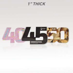 1" Acrylic Numerals Style 40 â€“ Traditional Series