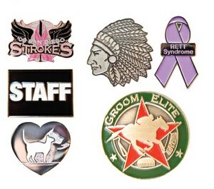 1" Copper Synthetic Enamel Lapel Pin