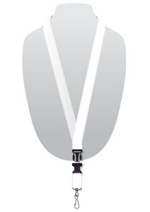 1" Detailed Coarse Weave Lanyard w/ Detachable Buckle