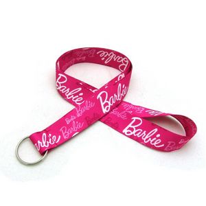 1" Digitally Sublimated Lanyard w/ Keyring